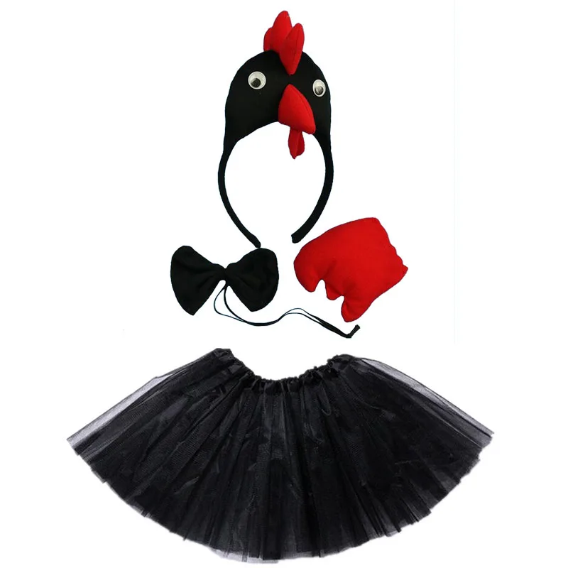 Women Girl Kids Farm Chick Headband Tail Tie Skirt Duck Animal Cosplay Props Birthday Party Christmas Xmas Halloween Costume Women Girl Kids Farm Chick Headband Tail Tie Skirt Duck Animal Cosplay Props Birthday Party Christmas Xmas Halloween Costume