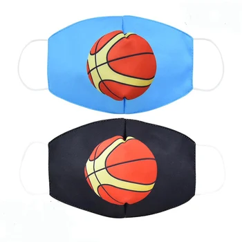 

Basketball Pattern Mask Adult Mask Dustproof Breathable Anti-Fog Haze Mask Boy Mask Dustproof Children kids 2 to 14 years old
