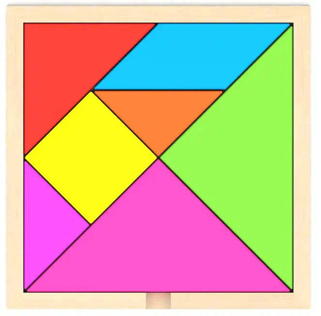 3D деревянные пазлы, пазлы, настольные игрушки, Tangram, головоломка, детская Геометрическая головоломка, игрушки, игра, развивающая детская игрушка, подарок ZXH