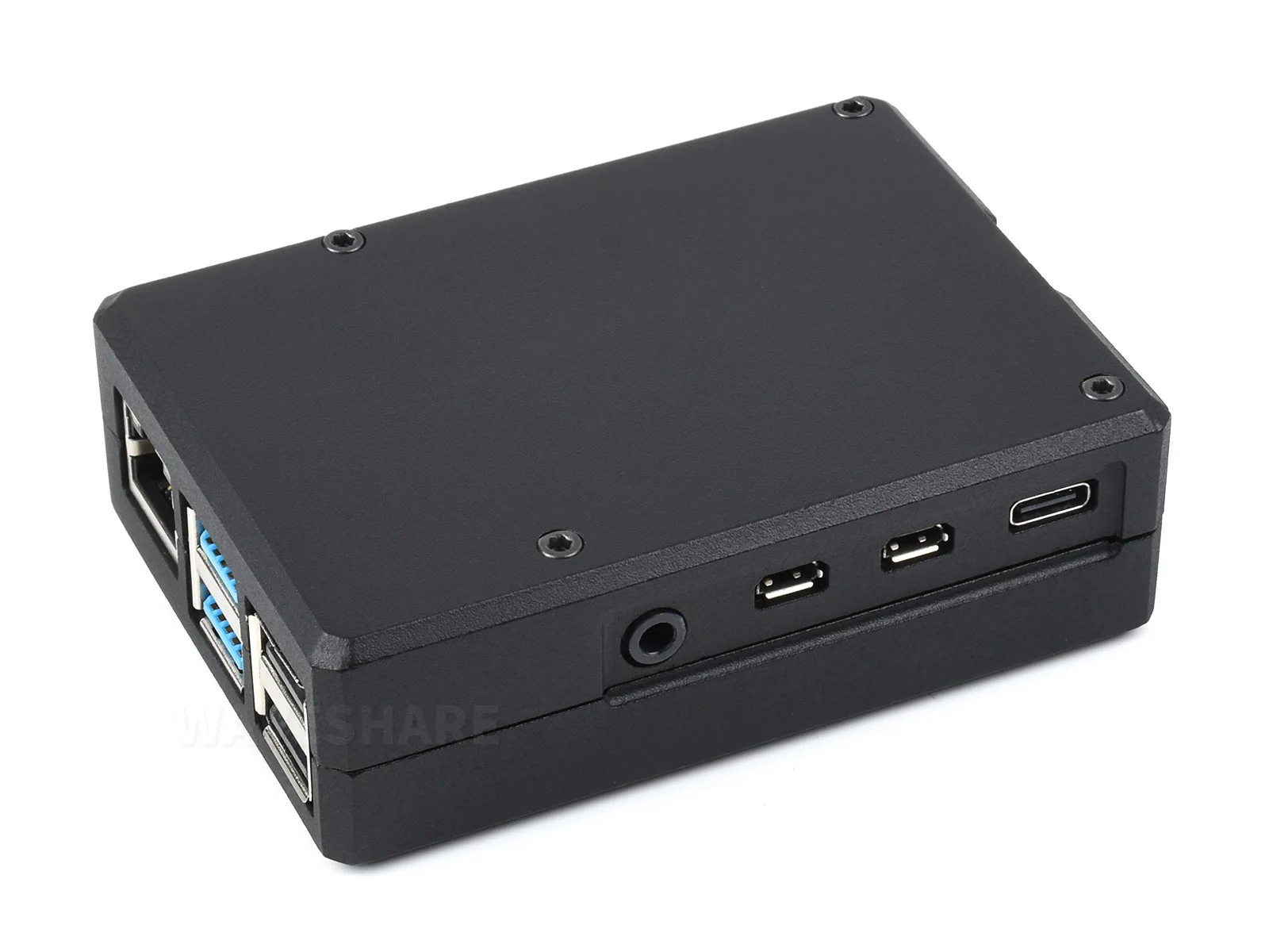 Grade de Alumínio Case Sulcado para Raspberry pi Tampa Sulcada da Grade com Pilares Internos do Dissipador de Calor Refrigerar Passivo Rápido Pi4-case-h Quadro demonstração - Imagem 5