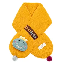 Удобный хлопковый шарф с рисунком для детей, Детский шарф на осень и зиму, модные длинные шарфы для мальчиков и девочек