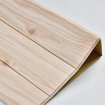 

3D Wooden Wall Sticker Home Decor Foam Waterproof Wall Covering Self Adhesive Wallpaper For Living Room Bedroom Roof Wall Panel