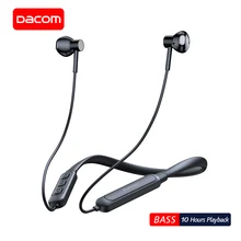 DACOM G03H cuffie Bluetooth sportive 5.0 cuffie senza fili con archetto da collo cuffie con riproduzione 10H per iPhone Samsung Xiaomi