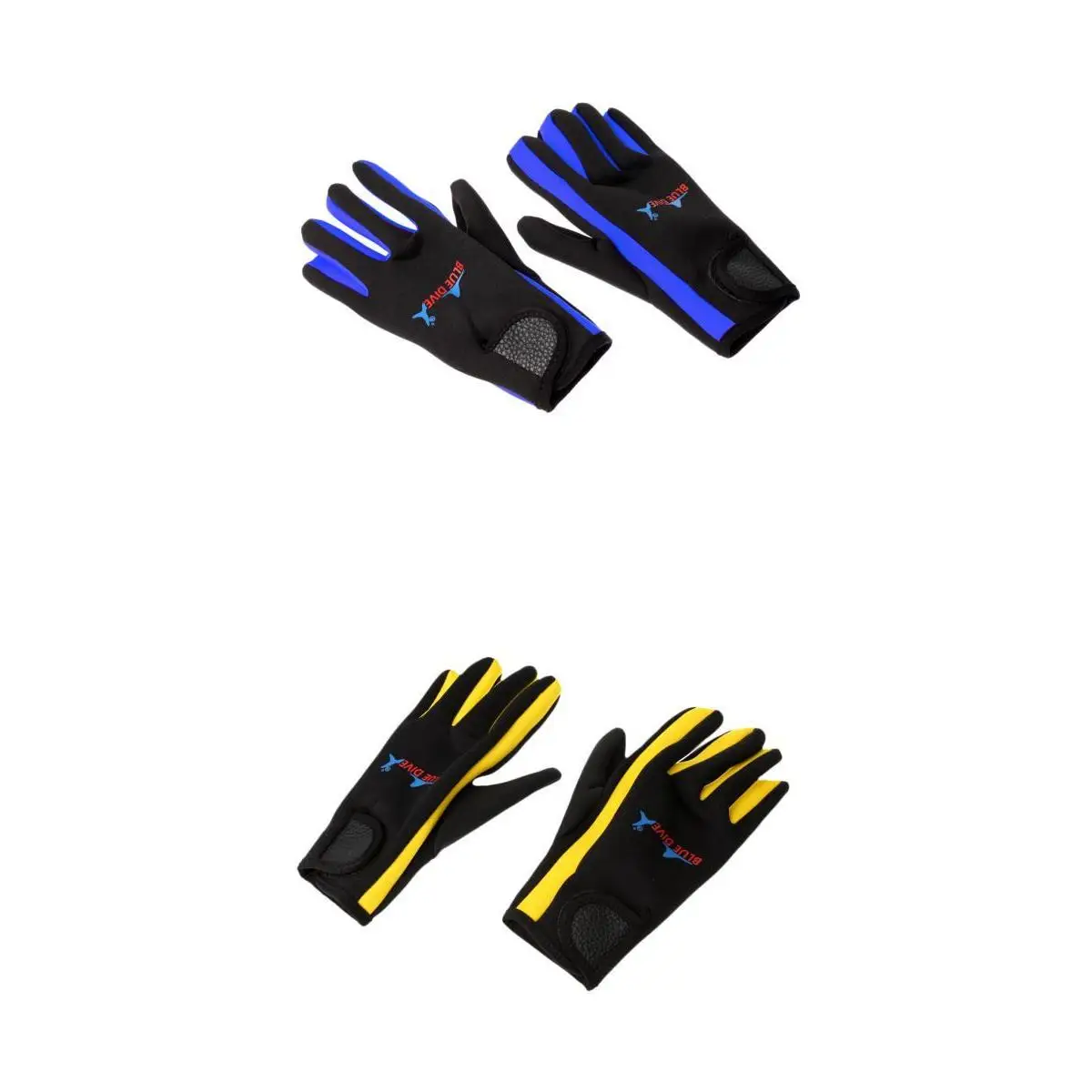 2 Pair 1.5mm Neoprene Elastic Comfortable Keep Warm Anti-slip Gloves for Men Women Scuba Diving Surfing Winter Swimming