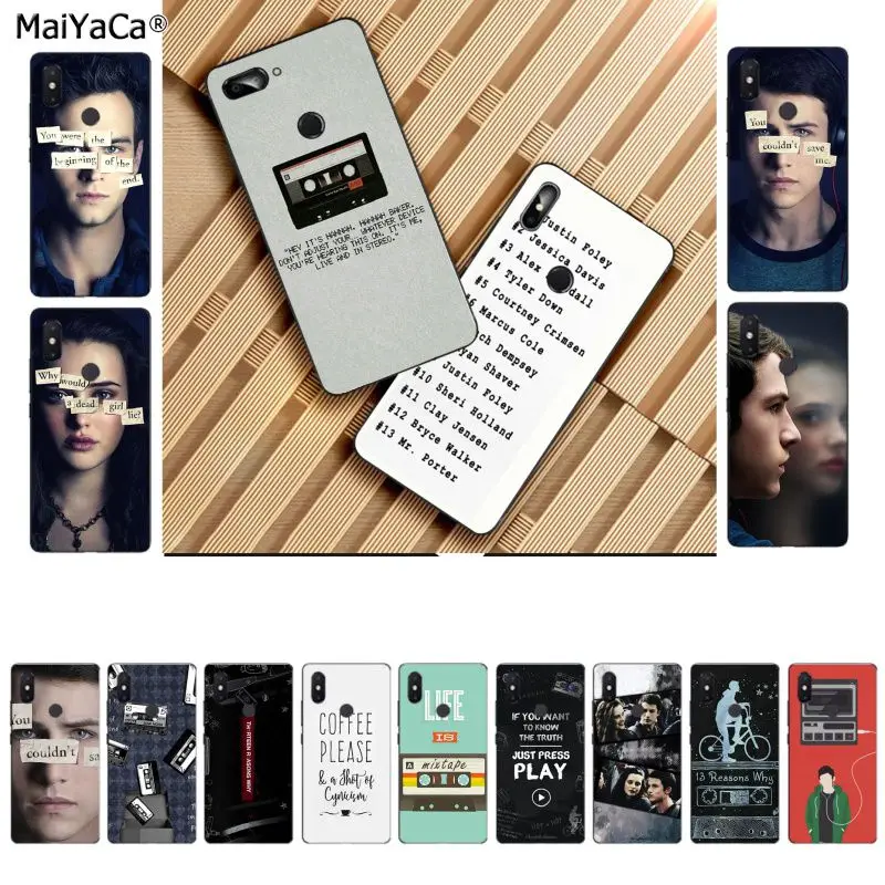 

MaiYaCa 13 Reasons Why Luxury Unique Design Phone Cover for Xiaomi 8 9 se Redmi 6 pro 6A 4X 7 note 5 7 Mobile Cases
