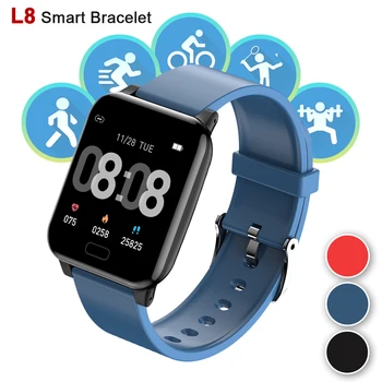 

Waterproof Smartwatch L8 Body Temperature Measurement IP67 Smart Watch Heart Rate Monitor Multi-sport Mode Smart Bracelet