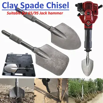 

Jackhammer Breaker Clay Spade Cutter Chisel Extra Wide Square-Tipped Jack Hammer