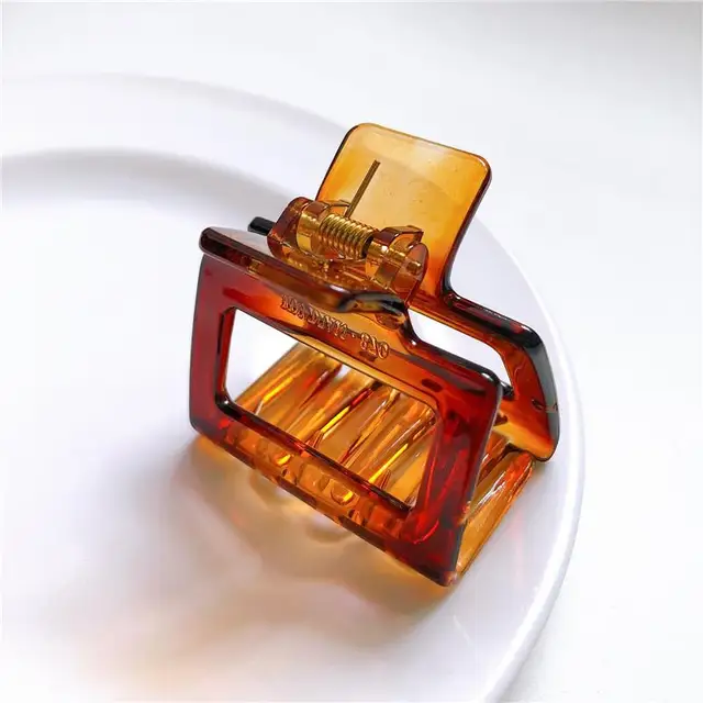 1PC Barrettes  Hair Claw For Women Acrylic Hairpins Hair Crab Claws Girls Make UP Washing Tool Accessories Women Hair Clips 2021 26