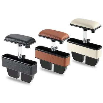 

Car Seat Central Filler Gap Storage Box Elbow Support Adjustable Armrest Pad Universal Fit for All Car Models