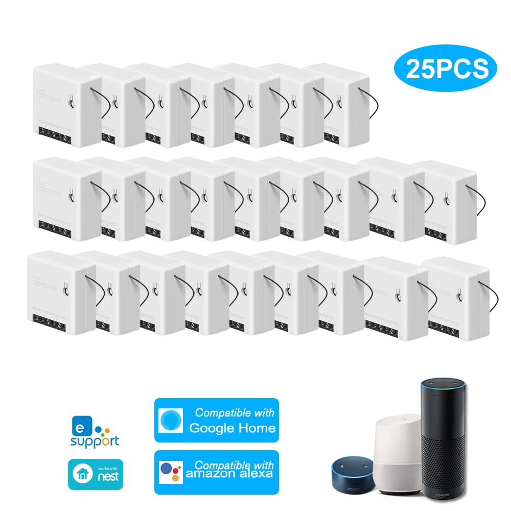 

SONOFF MINI DIY Two Way Smart Switch Remote Control WiFi Switch An External Switch Work With Google Home/Nest IFTTT & Alexa