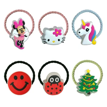 

1Pcs LED Cute Elastic Hair bands Ring Cartoon For Girls Hair Accessories Hair Ropes Gifts For Kids Christmas Birthday