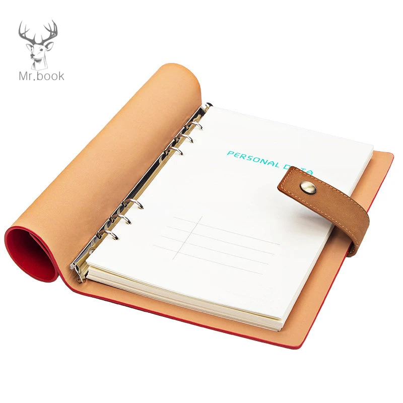 Loose leaf Journal Travel Notebook Vintage Leather Writing Notebook for