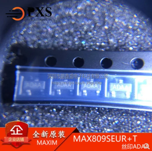 New MAX809SEUR+T MAX809S screen printing ADAA SOT23 level reset genuine chip | Электронные компоненты и