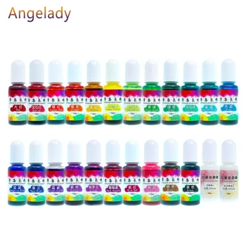 

24 Colours Epoxy Pigment Liquid Colorant Dye Ink Diffusion Resin Jewelry Makin F3MD