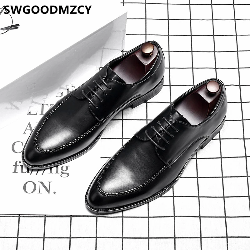 Оксфорды для мужчин вечерние классические роскошные деловые кожаные туфли