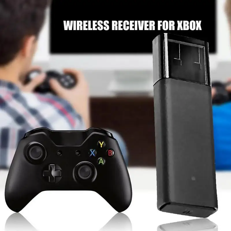 Беспроводной адаптер приемник для microsoft xbox второго поколения контроллер Черный ABS для Windows 10 для xbox One 2-го поколения