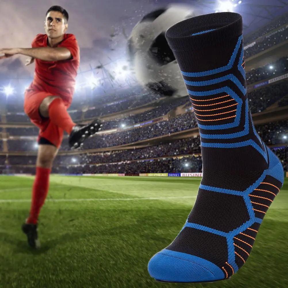 

Outdoor Cycling Socks Elastic Anti-slip Wear-resistant Football Basketball Shock Absorption Toe Protective Sports Socks Soft/FFY