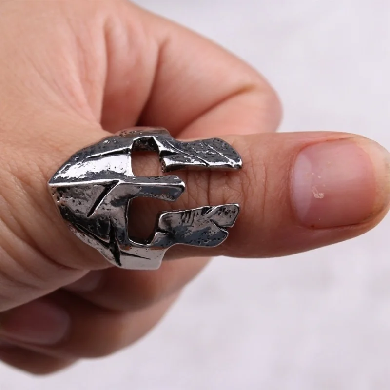 Men Vintage Ring Mask Helmet | Украшения и аксессуары