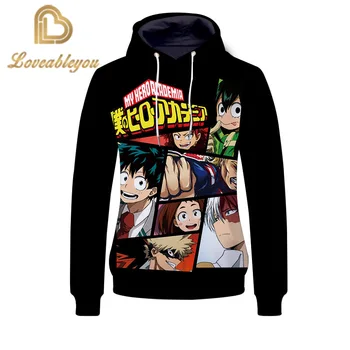 

Anime My Hero Academia Cosplay Men Sweatshirt Casual Hoodie Harajuku Sweatshirt Long Sleeve Men Women Clothing