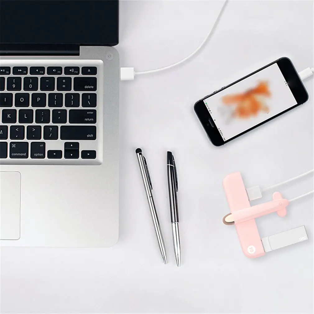 usb-хаб 2,0 Мульти USB 2,0 концентратор 4 порта самолет 4 порта концентратор USB Высокоскоростной концентратор USB разветвитель для ПК Компьютерные аксессуары