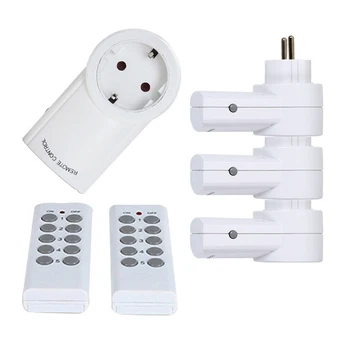 

For EU Wireless Light Switch Plug Smart Socket 433 Mhz Smart Home Remote Control Power Outlet for Broadlink Rm Pro