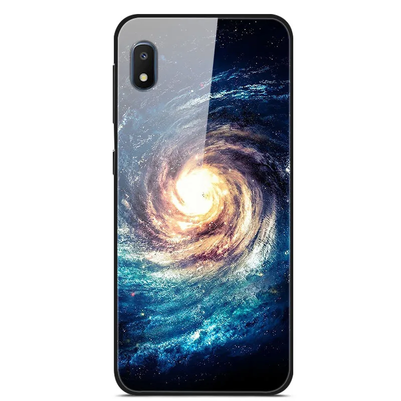 13 Чехол для samsung A10e чехол с милым рисунком, стекло, твердая задняя крышка для samsung Galaxy A10E A 10 E чехол SM-A102U TPU бампер A 10e - Цвет: 13