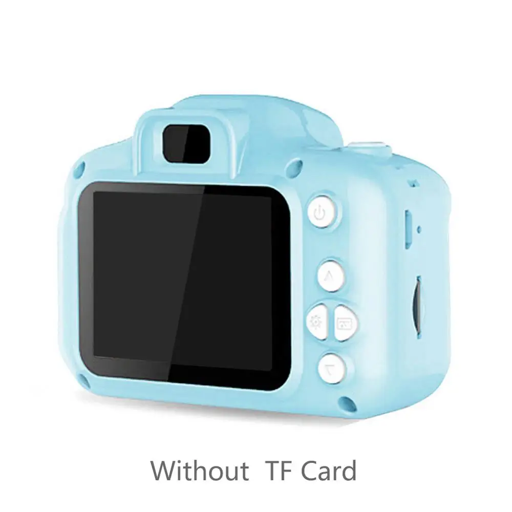 3 цвета Детская цифровая H D 1080P видеокамера 2,0 дюймов 1300 Вт px цветной дисплей детский подарок - Цвет: Blue no card