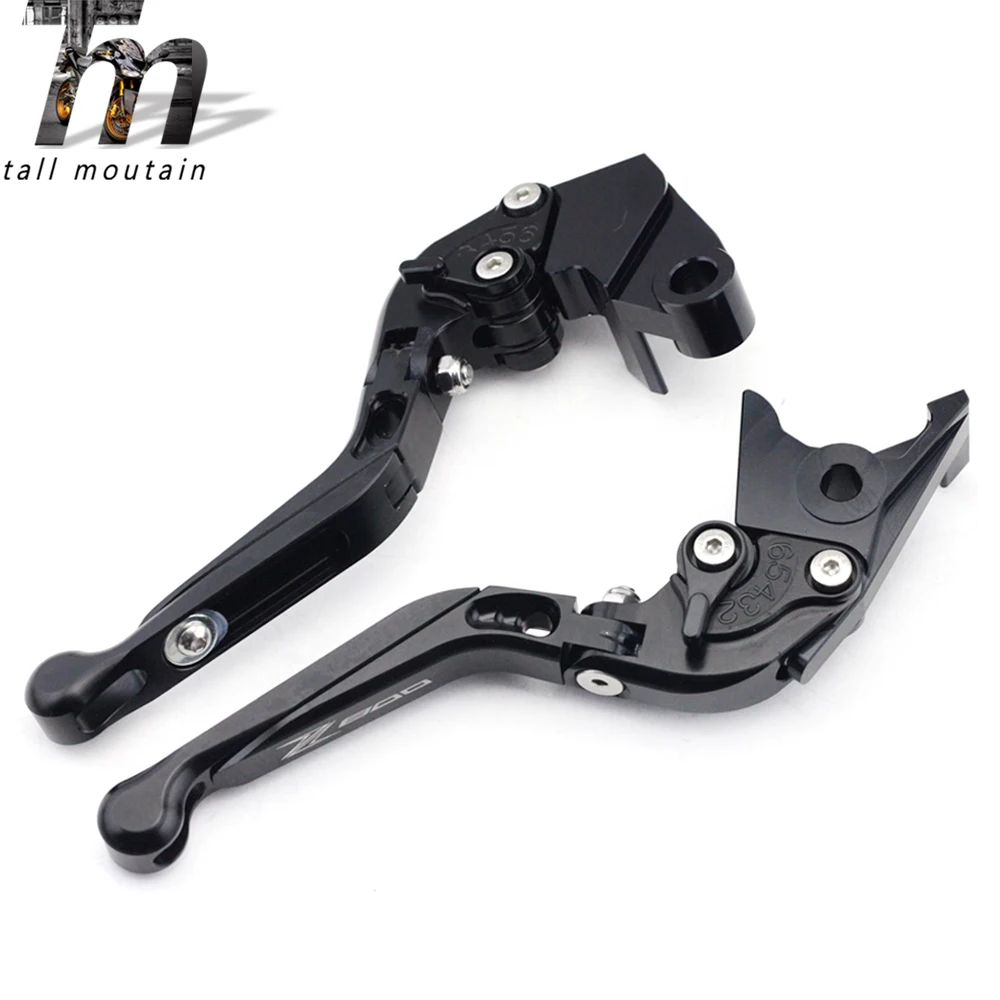 Тормозной рычаг сцепления для KAWASAKI Z800/E Версия 2013 Черный Мотоцикл Регулируемый складной выдвижной логотип Z 800