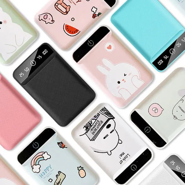 

10000mAh Cartoon Power Bank For iPhone 11 Dual USB Mobile Phone External Battery Poverbank For Xiaomi Portable Mini PowerBank