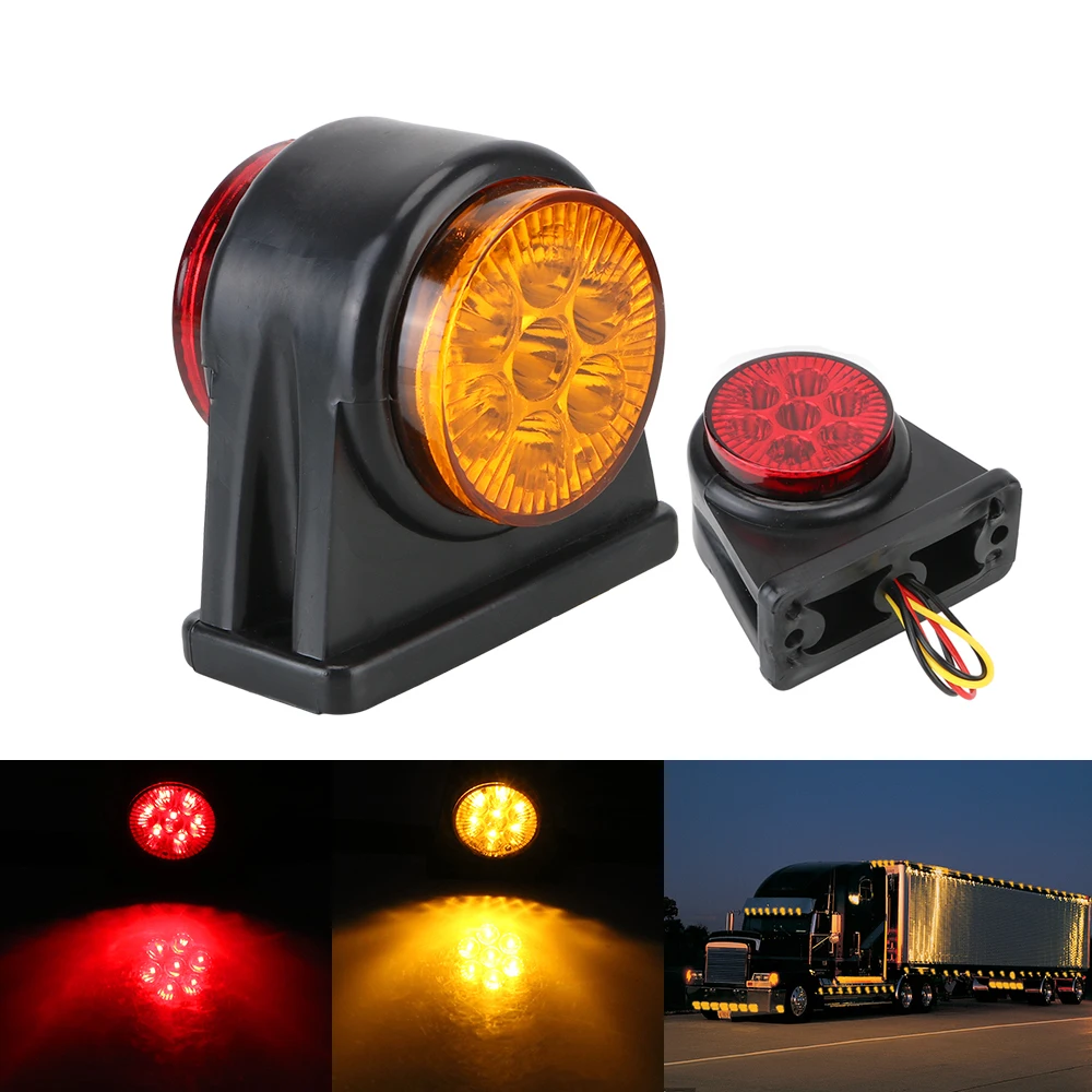 Led Marker Lights 12V 24V Truck Light Trailer Position Corner Side Marker LED Turn Signal Lamp Brake Parking Boat Marine Lorry Caravan Accessories