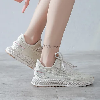 

2020 Running Shoes for Women red yellow Sport Sneakers Woman Breathable Sports Walking Shoes Zapatillas de mujer#2l5