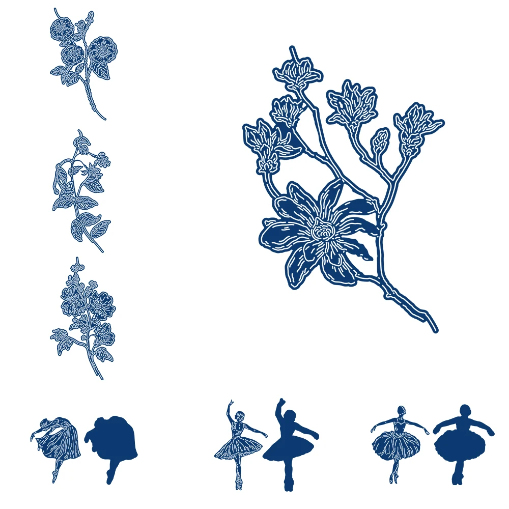 

New 2021 Esmerelda Giselle Odette Die Set Metal Cutting Dies Card Scrapbook Paper Stamp Craft Knife Punch Mold Diy Gift Stencils