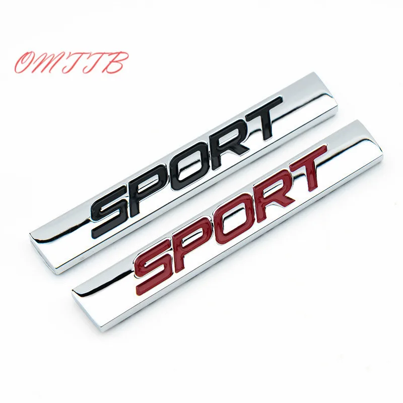3D Sports Letter Chrome Metal Car Sticker Auto Decoration For Toyota Prado Volvo Skoda Octavia Chevrolet Cruzez car styling | Автомобили и