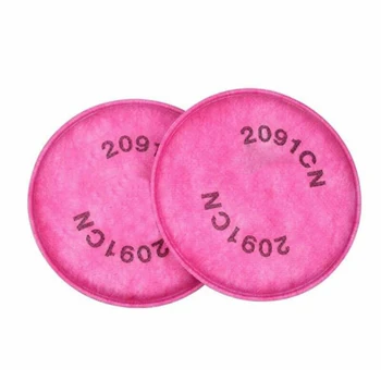 

2pcs 2091 Filter Cotton NIOSH P100 Particulate Filters For 6000 6300 7502 6800 Face Protector Accessories