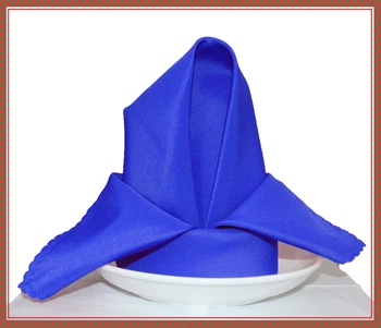 

High Quality 48×48cm Royal blue Polyester Napkin Hotel Napkin Table Napkin