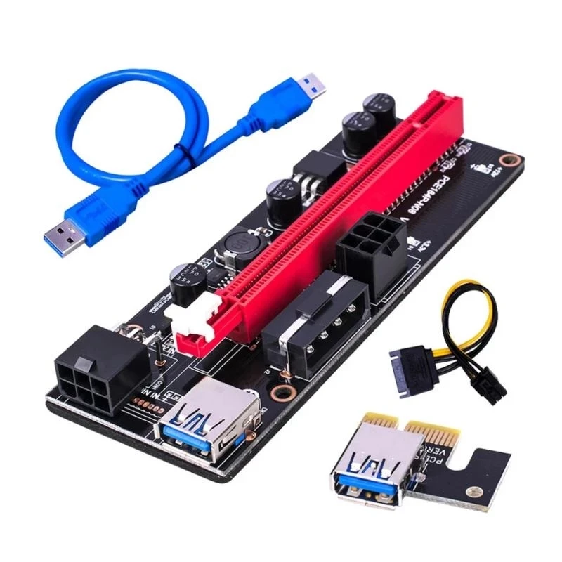 Кабель питания VER009 USB 3 0 PCI-E Riser VER 009S Express 1X 4x 8x 16x | Компьютеры и офис