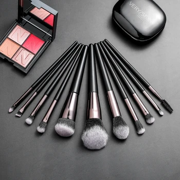 

11PCS Makeup Brush Eye Face Multifunctional Wooden Handle Makeup Tool Nylon Fiber Soft Foundation Blush Cosmetic Brush