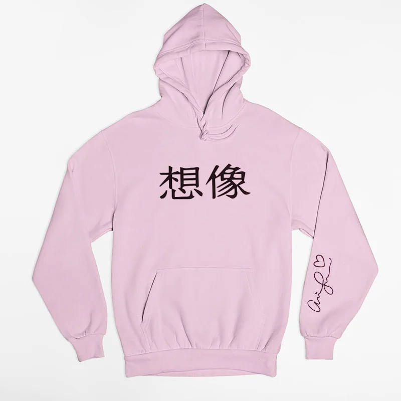 Imagine In Japanese Signed Hoodie унисекс Sweetener God-это женские толстовки Ariana Grande Толстовка KPOP одежда больших размеров