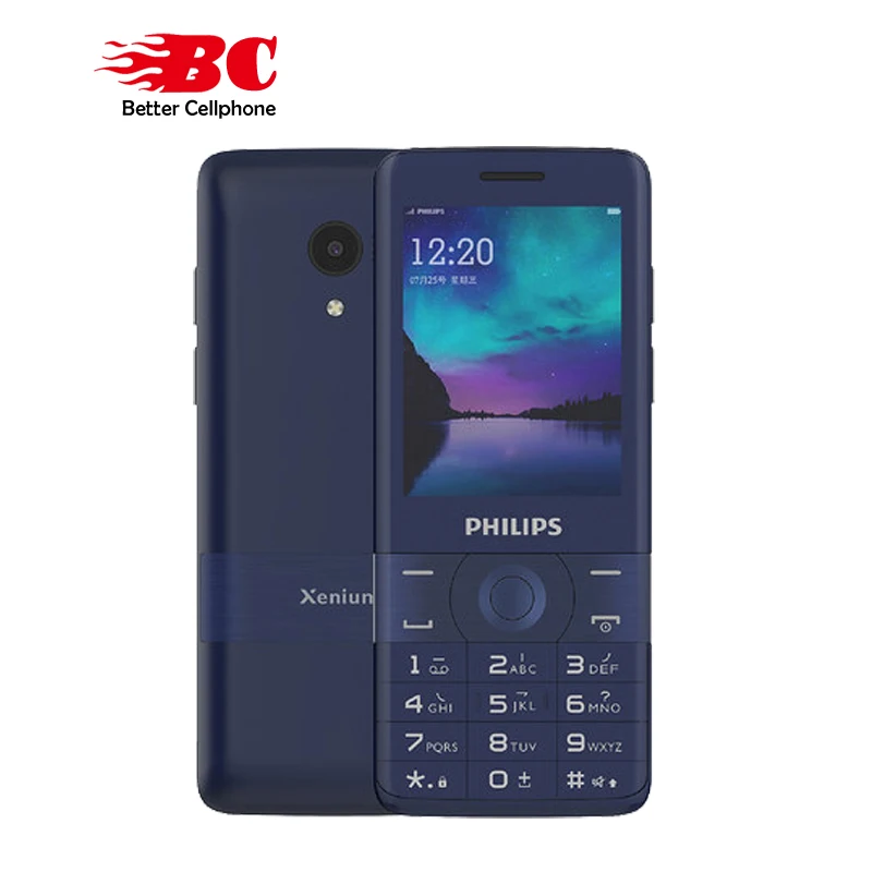 

Original Philips E319 2.8 inch 1700mAh battery single camera FM Radio support memory card Dual SIM 2G Old man keyboard phone