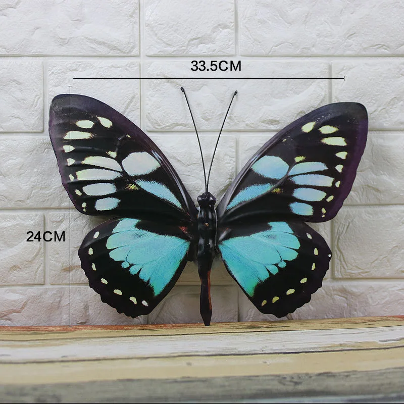 

Modern Wall Decoration Life-like Creative Iron Butterfly Hanging Background Home Accessories Ornament