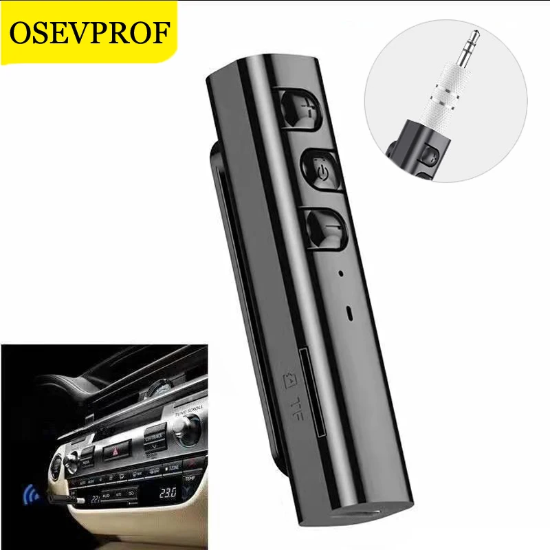 For MP3 Car PC Headphones 3.5mm Jack Wireless Bluetooth 5.0 Receiver Aux Audio Adapter Support TF Card Earphone Music | Мобильные