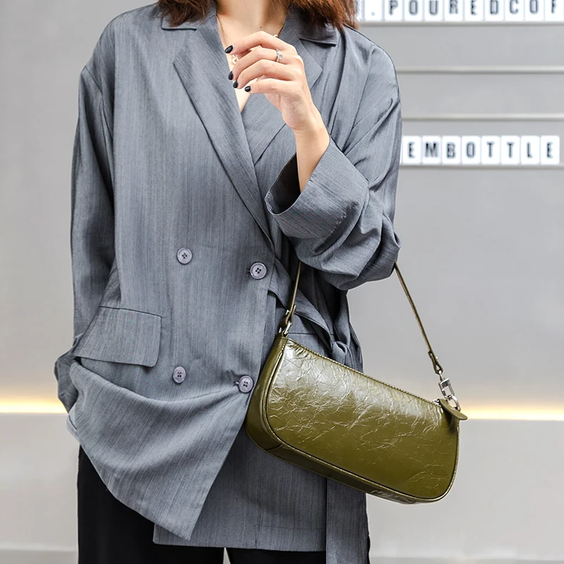 Новые женские сумки-мессенджеры на плечо, женские сумки из спилка, женская модная сумка через плечо, Женская однотонная маленькая сумка-тоут, кошелек