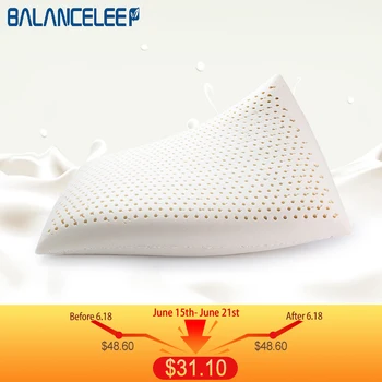 

BALANCELEEP 60x40X12 Thailand Pure Natural Latex Pillow Neck Cervical Contour Pillow Protect Spine Remedial Orthopedic Pillows