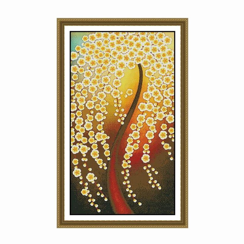 Joy Sunday Dream tree 14CT 11CT вышивка крестиком DIY наборы для рукоделия домашний декор абстрактный пейзаж DMC Наборы для вышивания домашний декор