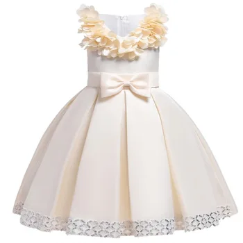 

2019 Summer Elegant Princess Dress Kids Dresses For Girls Evening Christmas Party Dress Girls Wedding Gown Children 4 8 10 Years