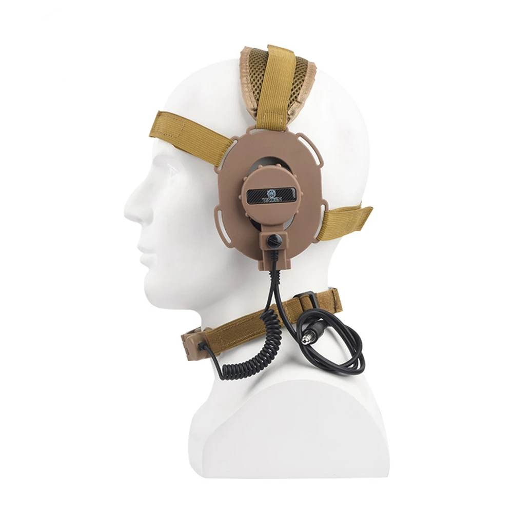 Страйкбол Тактический детективный Auriculares военный охотничий микрофон wBowman III тактическая гарнитура с горлом микрофон наушники WZ070