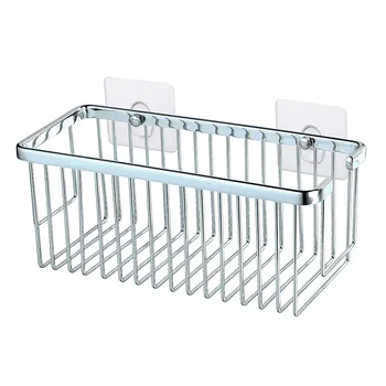 

Kibath Portagel rectangular shower basket AZO in brass Chrome glitter. Placement options: with screws/with adhesive.
