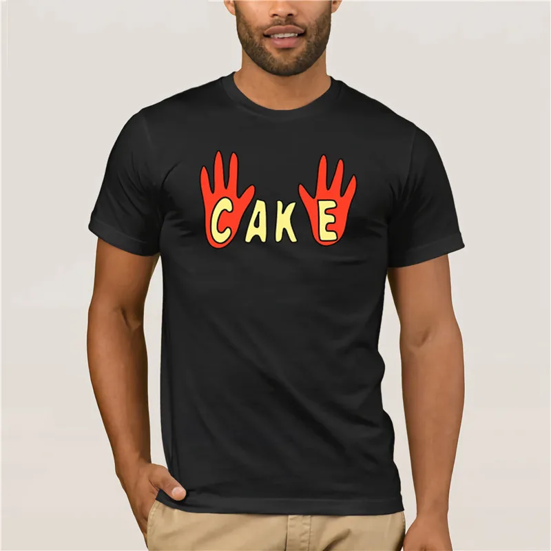 

Men's white short sleeve t-shirt new men 100% Cotton Bobs Burgers Cake Fashion Mens T Shirt