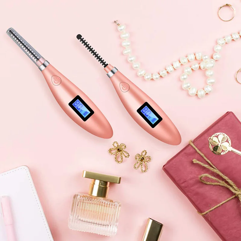 Modelador de Olho Ferramenta com Display Elétrica Aquecida Cílios Portátil Mini Usb Recarregável Lash Curler Lcd Longa Duração Rápida 7 display lcd longa duração rápida