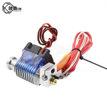 

3D Printer V6 Wade Short Distance J-head Hotend 12V/24V for 1.75/3.0mm Extruder with Nozzle &Cooling Fan for RepRap All metal